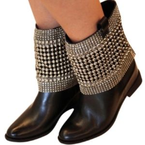 Schutz Black Booties